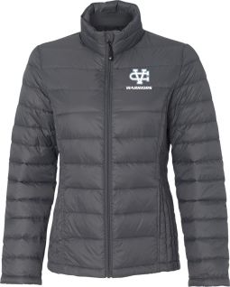 Ladies Weatherproof 32 Degrees Packable Down Jacket, Dark Pewter